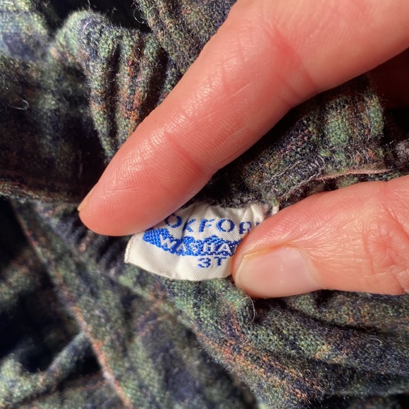 Vintage Oxford plaid toddler shortalls - Picture 5 of 5